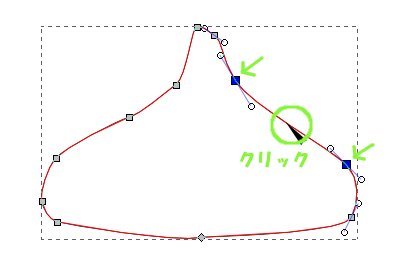 インクスケープでのノードの追加と削除01